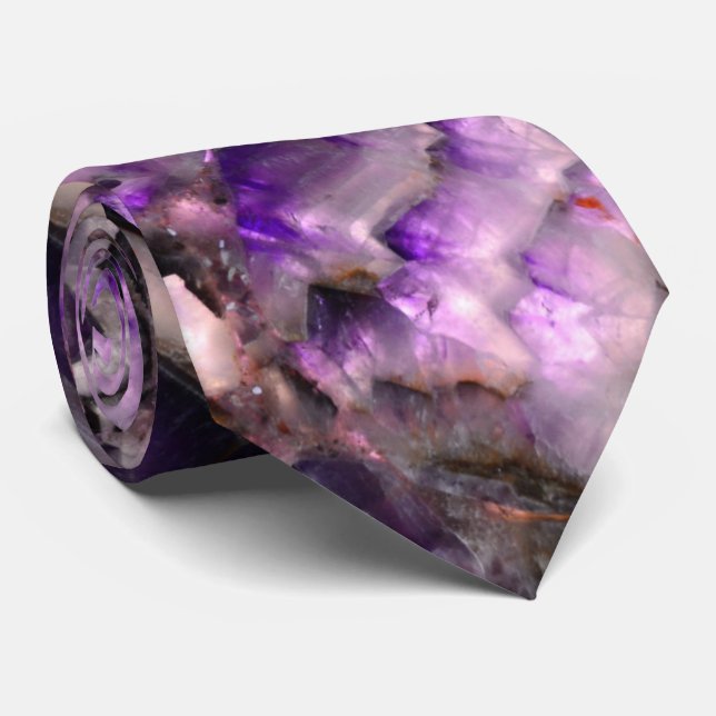 Purple Quartz Neck Tie (Rolled)
