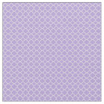 Purple Quatrefoil Geometric Pattern Fabric
