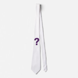 Purple Question Mark Tie