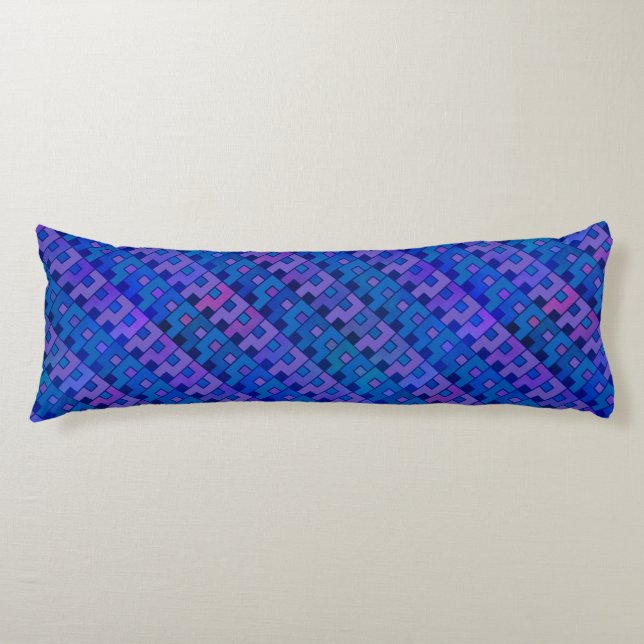 Purple Question Pattern Body Pillow (Front)