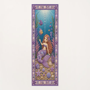 Purple Quilty Mermaid Yoga Mat