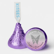 Purple Quinceanera Thank You Hershey®'s Kisses®