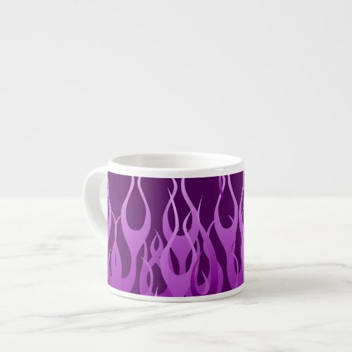 Purple Racing Flames Espresso Cup