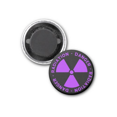 Purple Radiation Warning Magnet