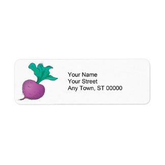 purple radish label