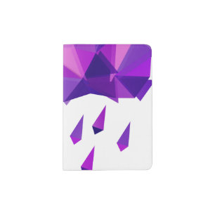 Purple Rain Contemporary Geometry Passport Holder