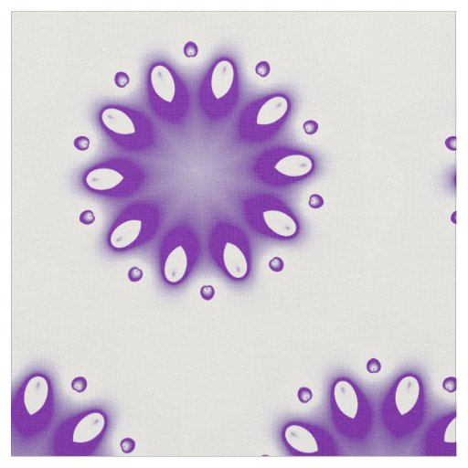Purple Rain Drops Fabric