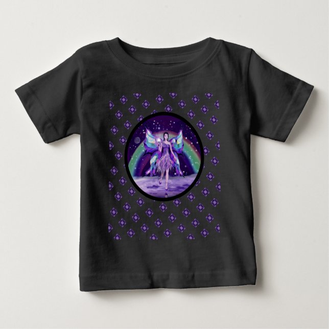 Purple Rain Fairy Baby Bodysuit (Front)