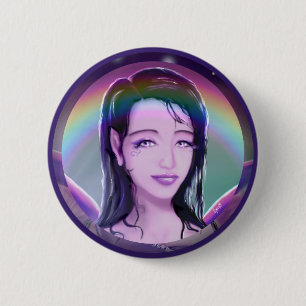 Purple Rain fairy Button