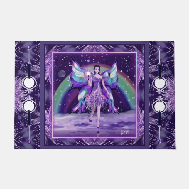 Purple rain Fairy Doormat (Front)
