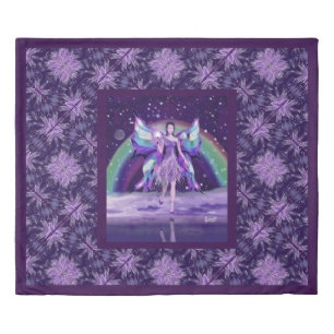 Purple Rain fairy Duvet Cover