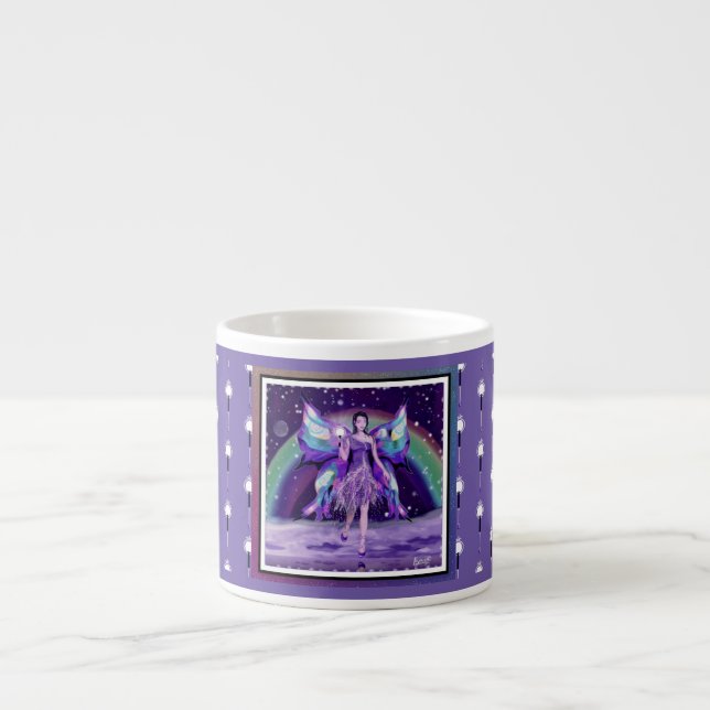 Purple Rain fairy Espresso Cup (Front)