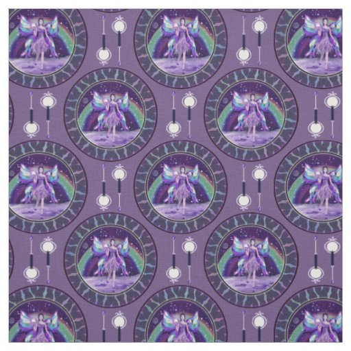 Purple rain fairy fabric