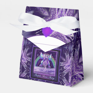 Purple rain fairy favor boxes