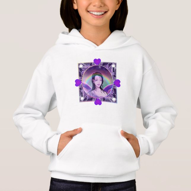 Purple rain fairy hoodie (Front)