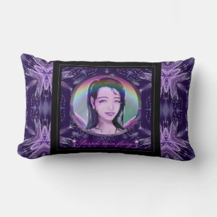 Purple Rain Fairy Lumbar Pillow
