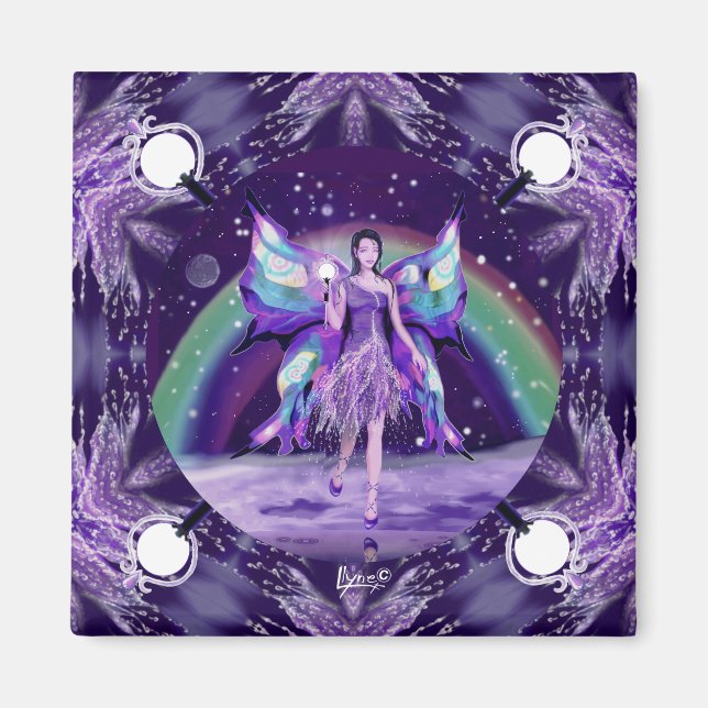 Purple rain fairy magnet (Front)