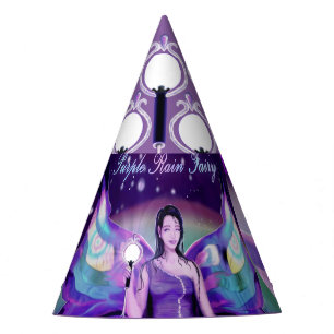 Purple Rain Fairy Party Hat
