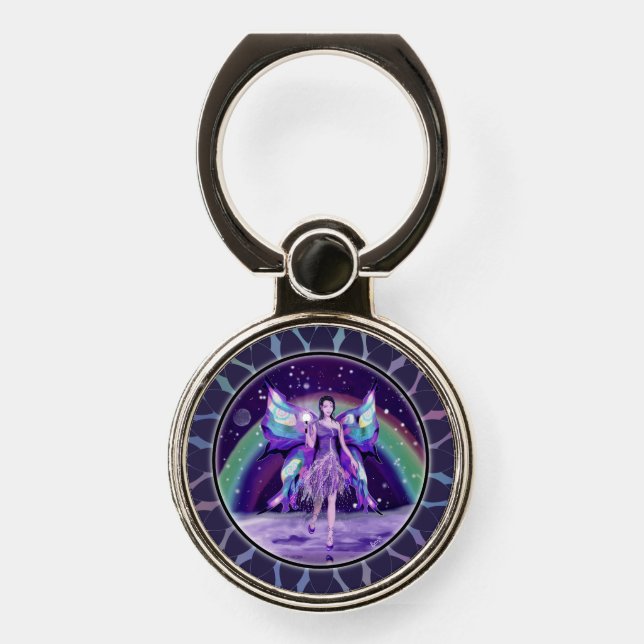 Purple Rain fairy Phone Ring Stand (Front)