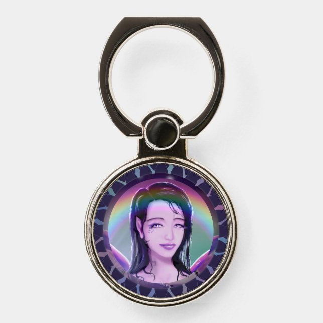 Purple Rain fairy Phone Ring Stand (Front)