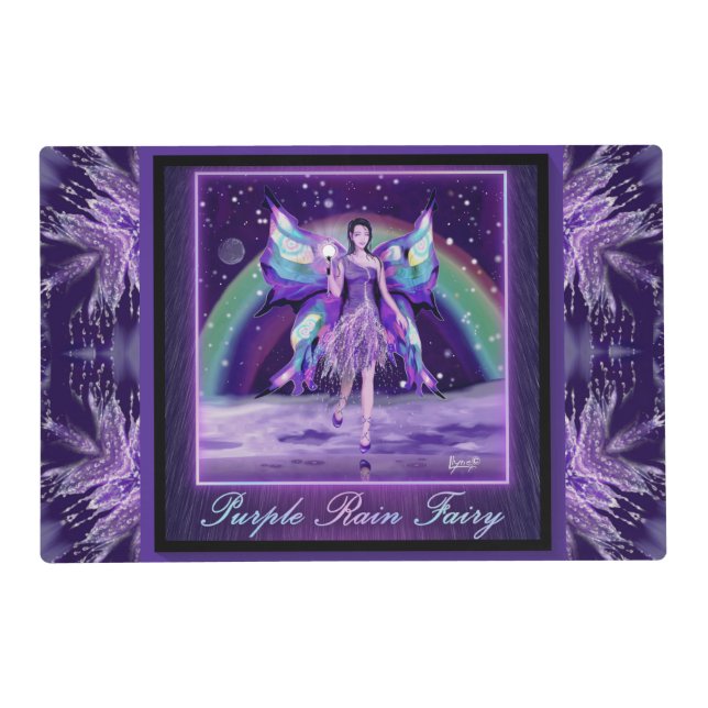 Purple rain Fairy  Placemat (Front)