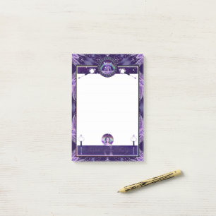 Purple rain fairy post-it notes