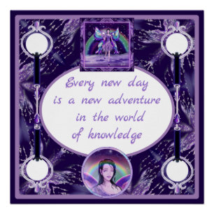 Purple rain fairy poster