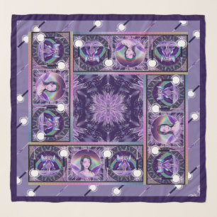 Purple rain fairy scarf