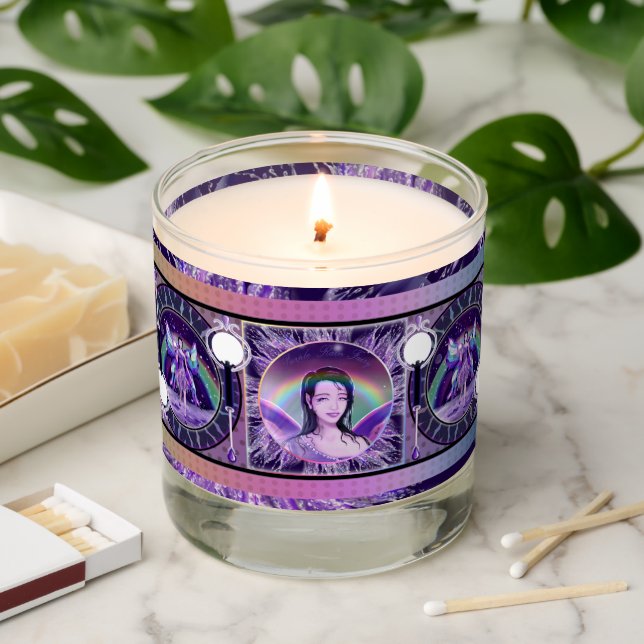 Purple Rain fairy  Scented Candle (Lit)