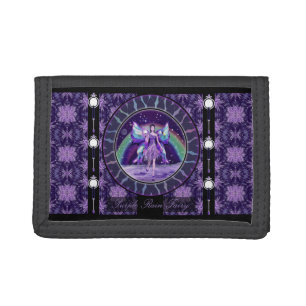 Purple rain fairy tri-fold wallet