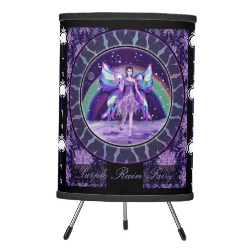 Purple Rain Fairy Tripod Lamp