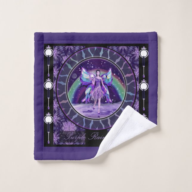 Purple Rain fairy Wash Cloth (Wash Cloth)