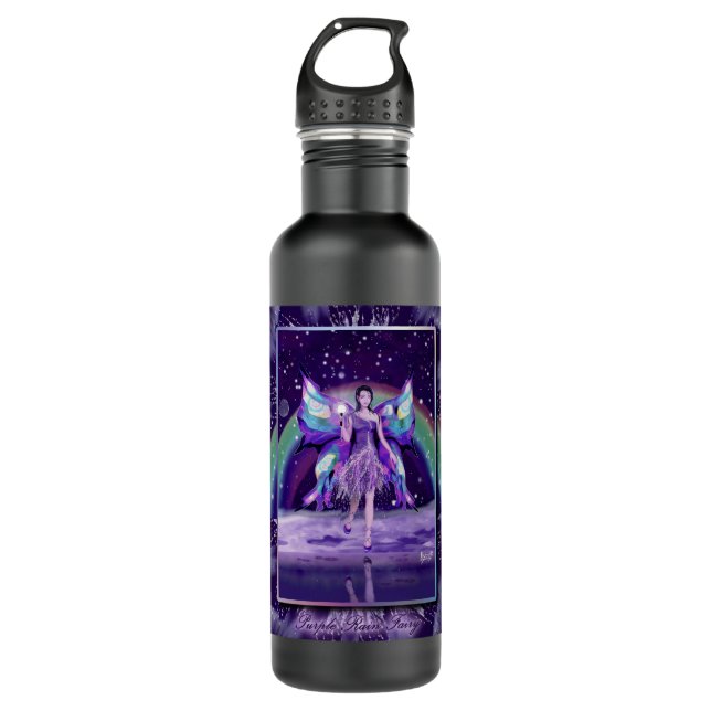 Purple Rain Fairy Water Bottle (Front)