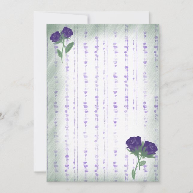 Purple rain invitation (Front)
