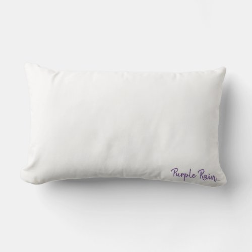 Purple Rain Pilow Lumbar Pillow