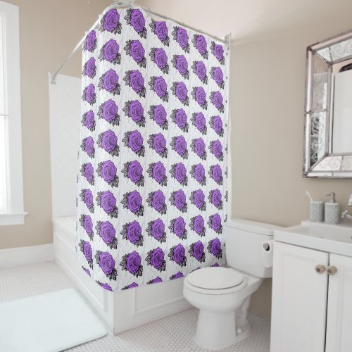 Purple Rain Shower Curtain
