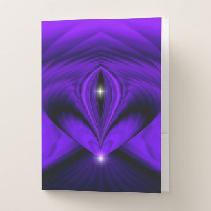 Purple Rainbow Dreams , Two Stars Pocket Folder