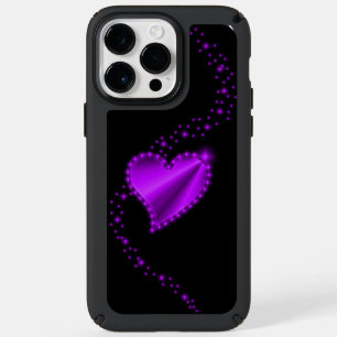 Purple Rainbow Heart with Stars Speck iPhone 14 Pro Max Case