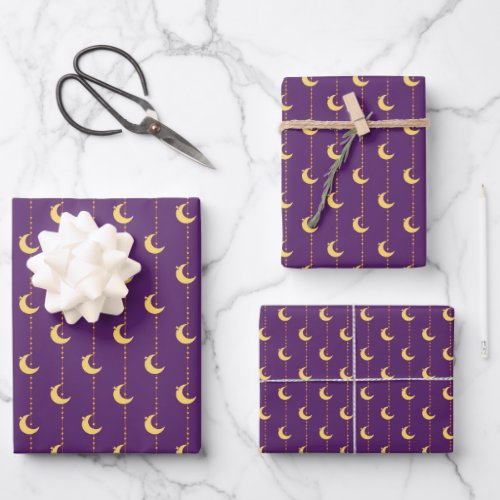 Purple Ramadan Eid Happy Eid Islamic Wrapping Paper Sheets