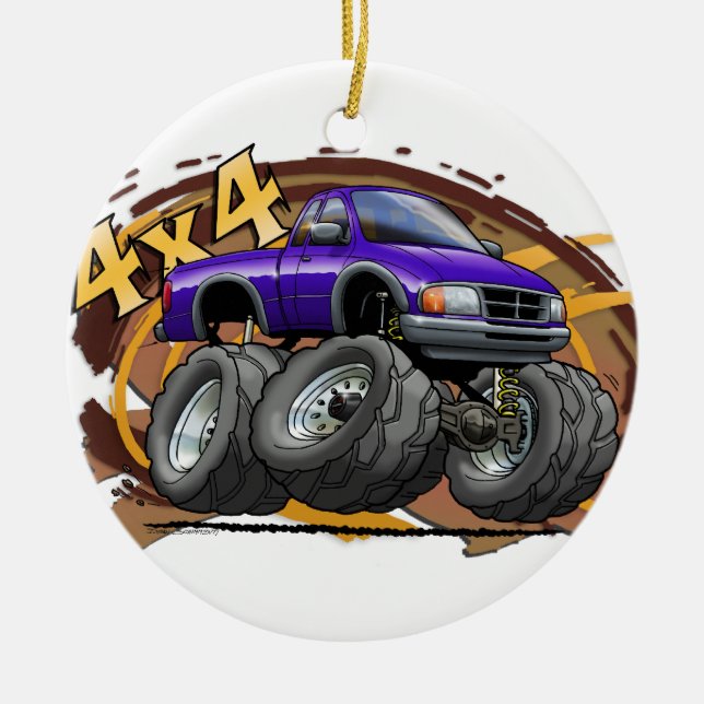 Purple Ranger Ceramic Ornament (Front)