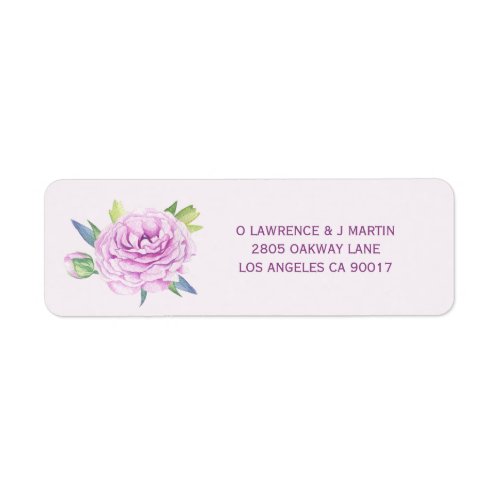 Purple Ranunculus Spring Floral Label