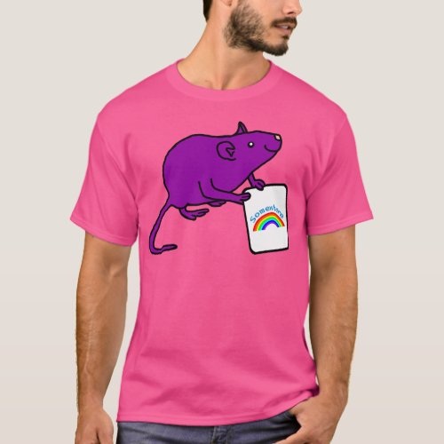Purple Rat Puns with Somewhere Rainbow T_Shirt