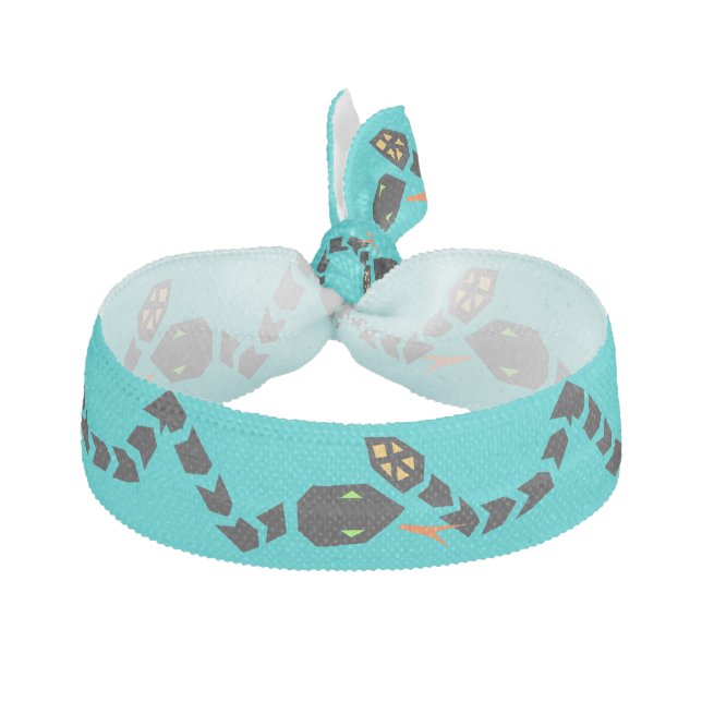 Purple Rattler Rattle Snake Snakey Hair Accessory Hair Tie (Front)