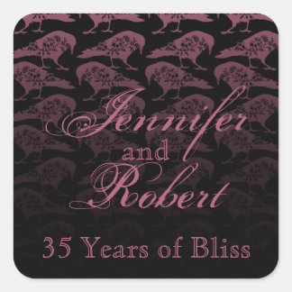 Purple Raven Gothic Envelope Seal