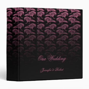 Purple Raven Gothic Wedding Binder by NoteableExpressions at Zazzle