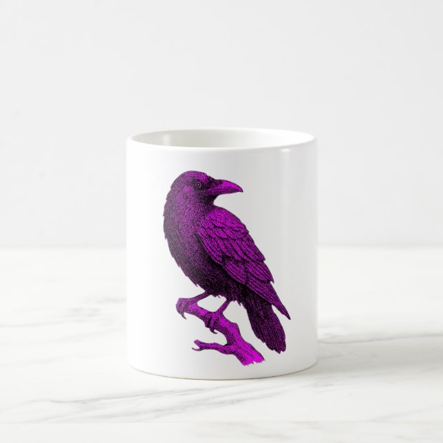 Purple Raven Solo Coffee Mug (Center)