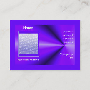 Purple Rays (photo frame) Business Card