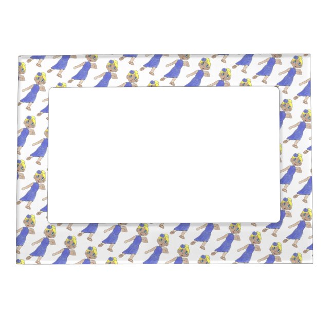 Purple Recital Costume Lyrical Modern Dance Class Magnetic Frame (Front)