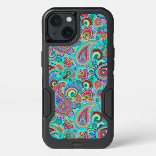 Purple Red And Yellow Paisley iPhone 13 Case
