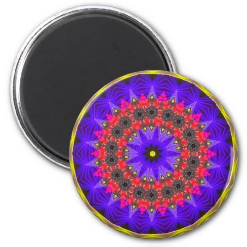 Purple Red Black Spinning  Stunning Design Magnet